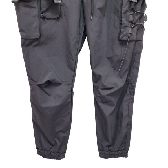Mens Decibel 2XL Black Cargo Jogger Pants With Elastic Waist & Ankle Cuffs - Picture 6 of 16